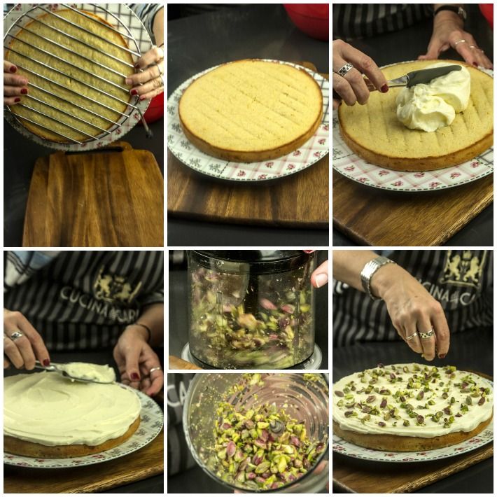 Περσικό κέικ αμυγδάλου με ροδόνερο και κρημ τσηζ φροστινγκ