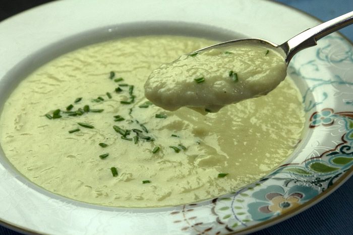 Σούπα πράσου-πατάτας Βισυσουάζ