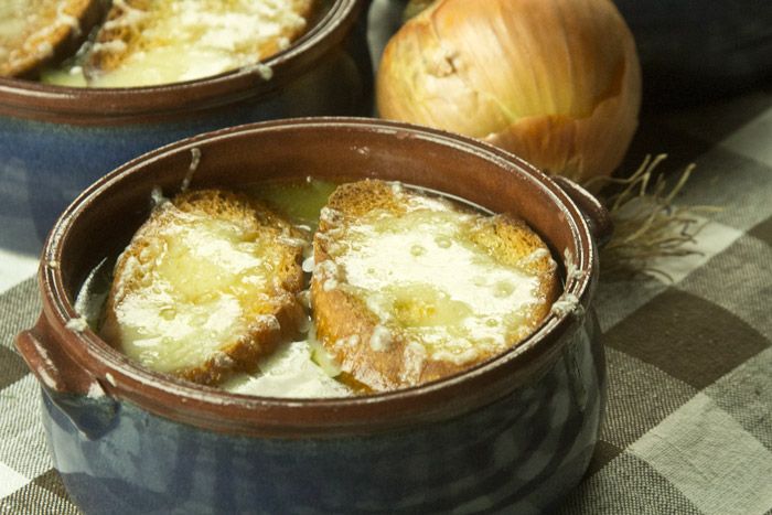 γαλλικη κρεμμυδοσουπα soup a l oignon