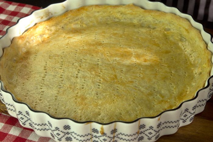 Αλσατική ταρτα καραμελωμένου κρεμμυδιού - tarte a l oignon